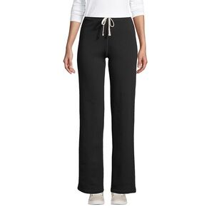 Lands End black wide-legged sweatpants
